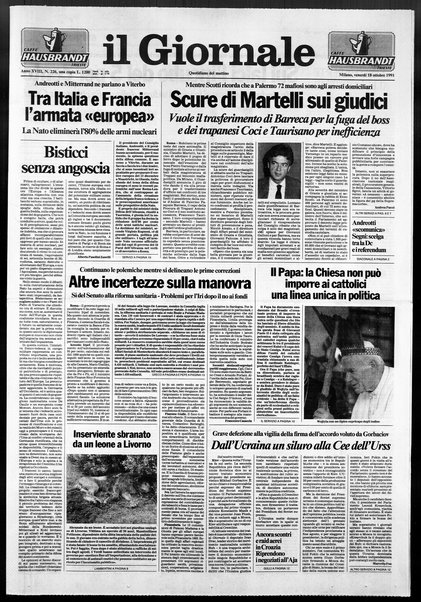 Il giornale : quotidiano del mattino